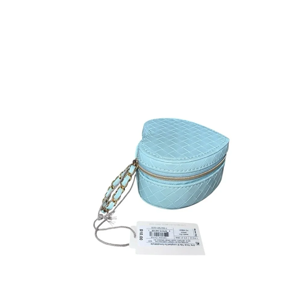 A New Day Heart Shaped Travel Mini Jewelry Box Valentines Day Gift